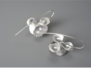 Sterling silver Cherry blossom flower earrings