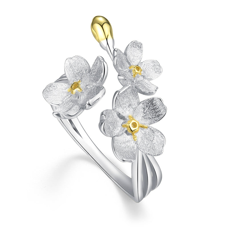 Forget me not flower ring