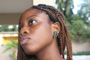 Gold African Earrings
