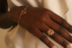 Symbol of Strength Adinkra Ring