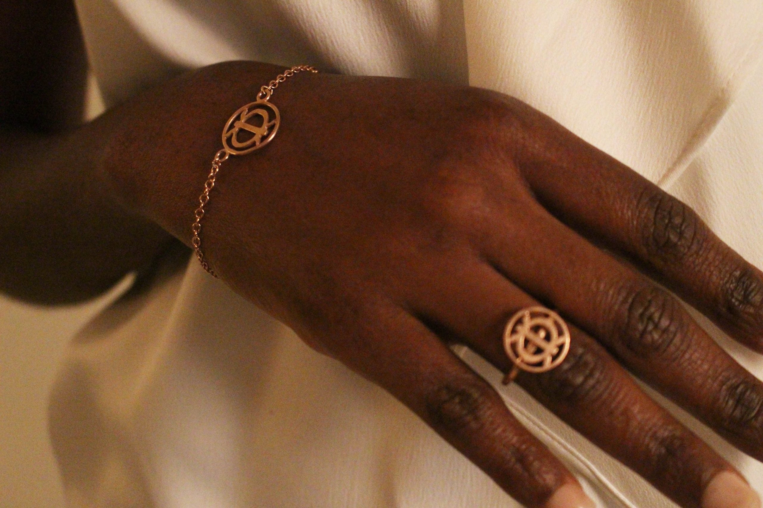 Adinkra symbol ring