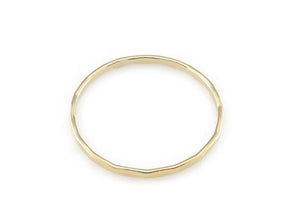 hammered gold filled stacking ring