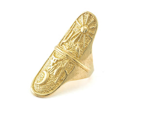 Chunky Brass Statement Rings
