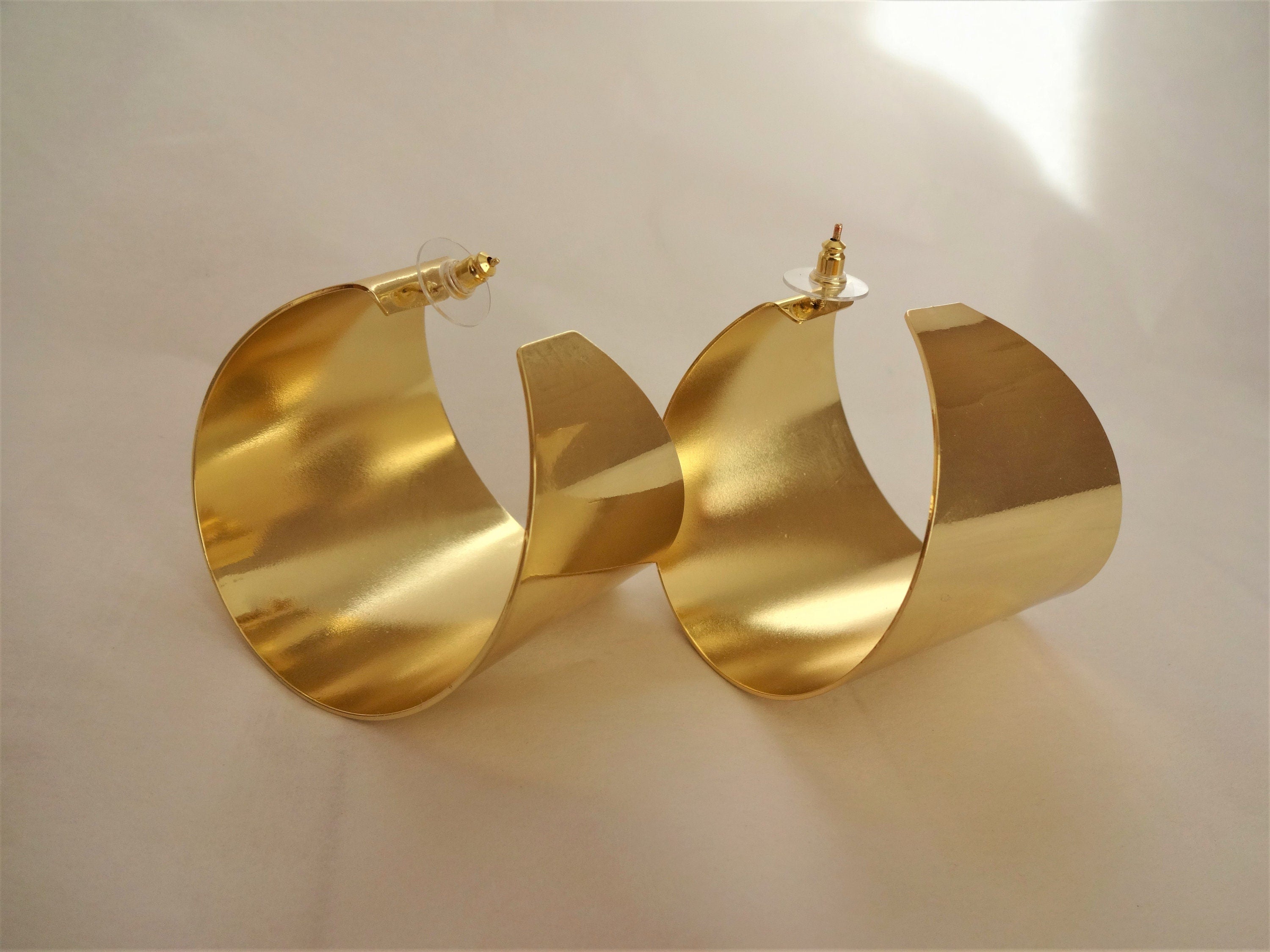 gold plated hoop earring