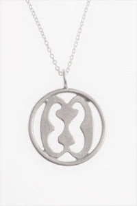 Family adinkra symbol pendant silver