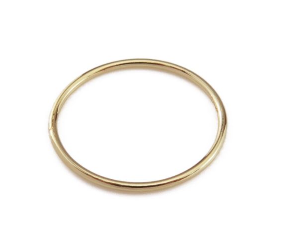 14k Gold plain band ring